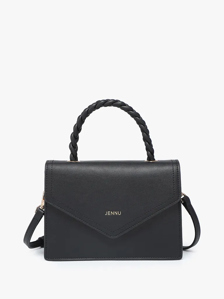 Jen & Co Cairo Braided Flapover Crossbody/Clutch