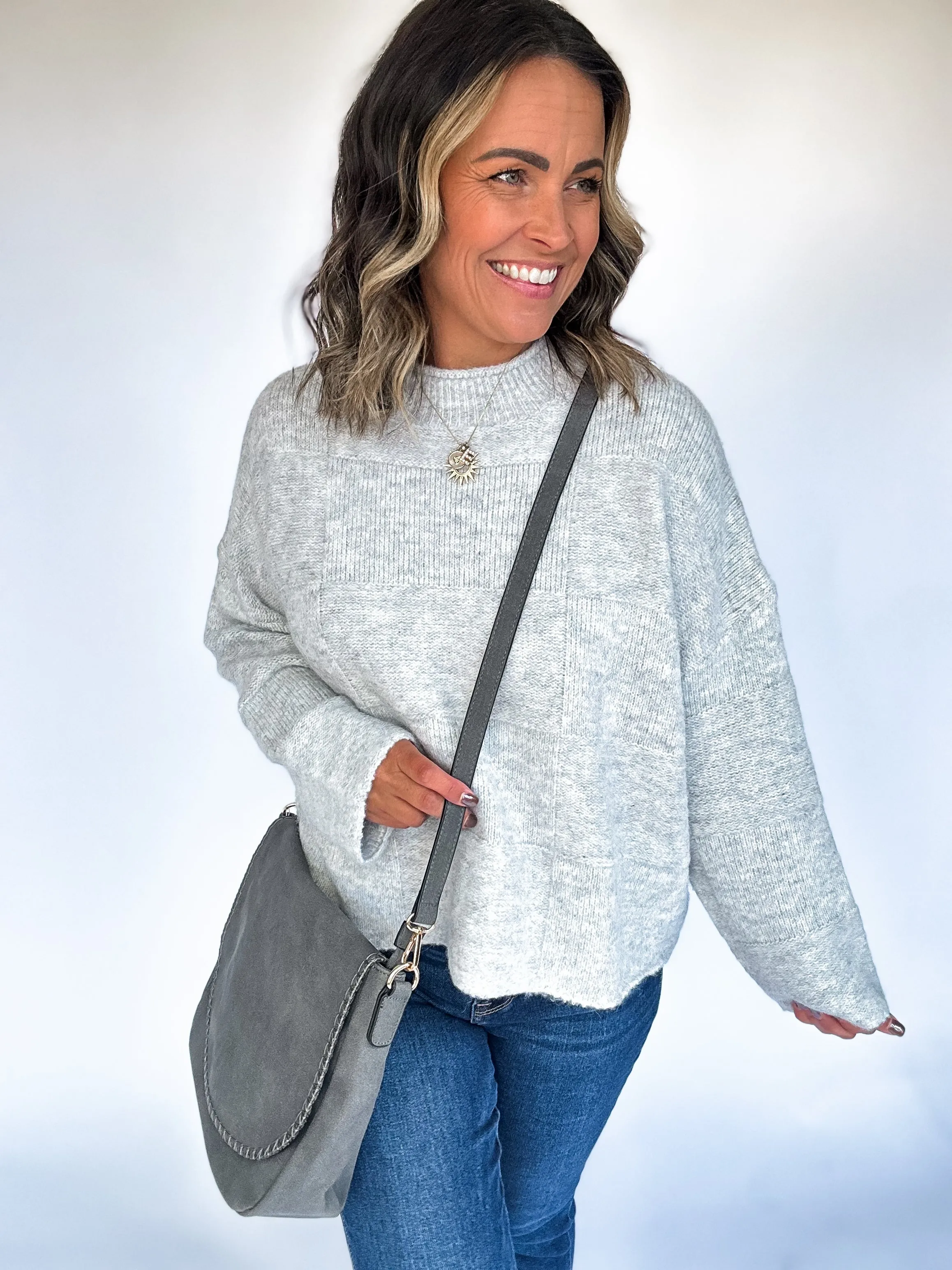 Jess Suede Handbag
