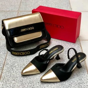 Jimmy Choo Combo Set Slippers   Bag