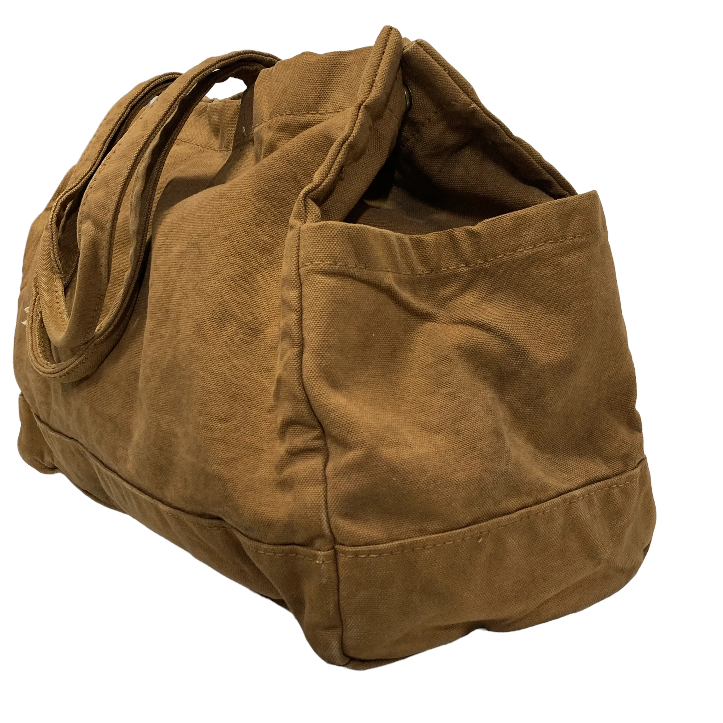 Kapital Canvas Duffle Bag Brown
