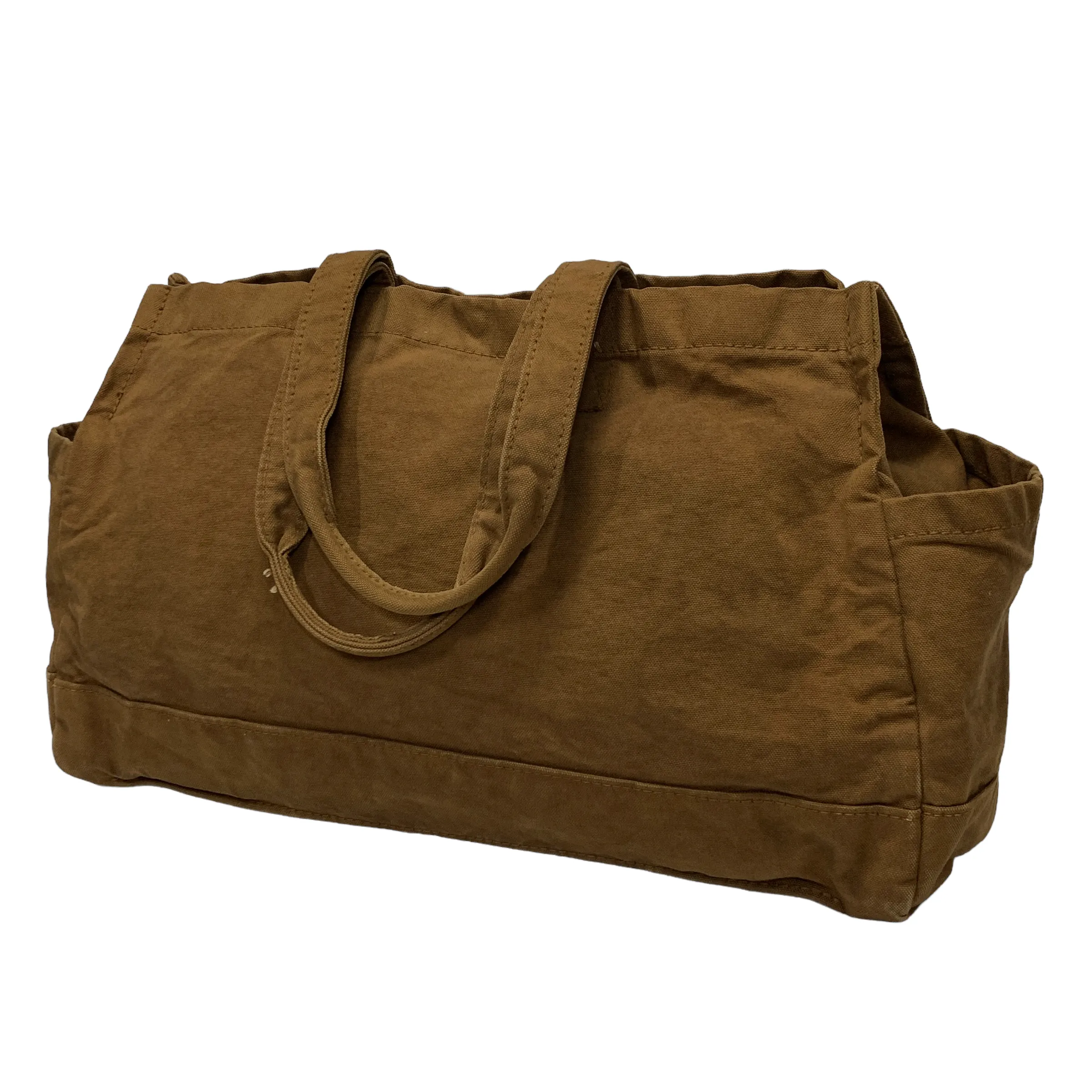 Kapital Canvas Duffle Bag Brown