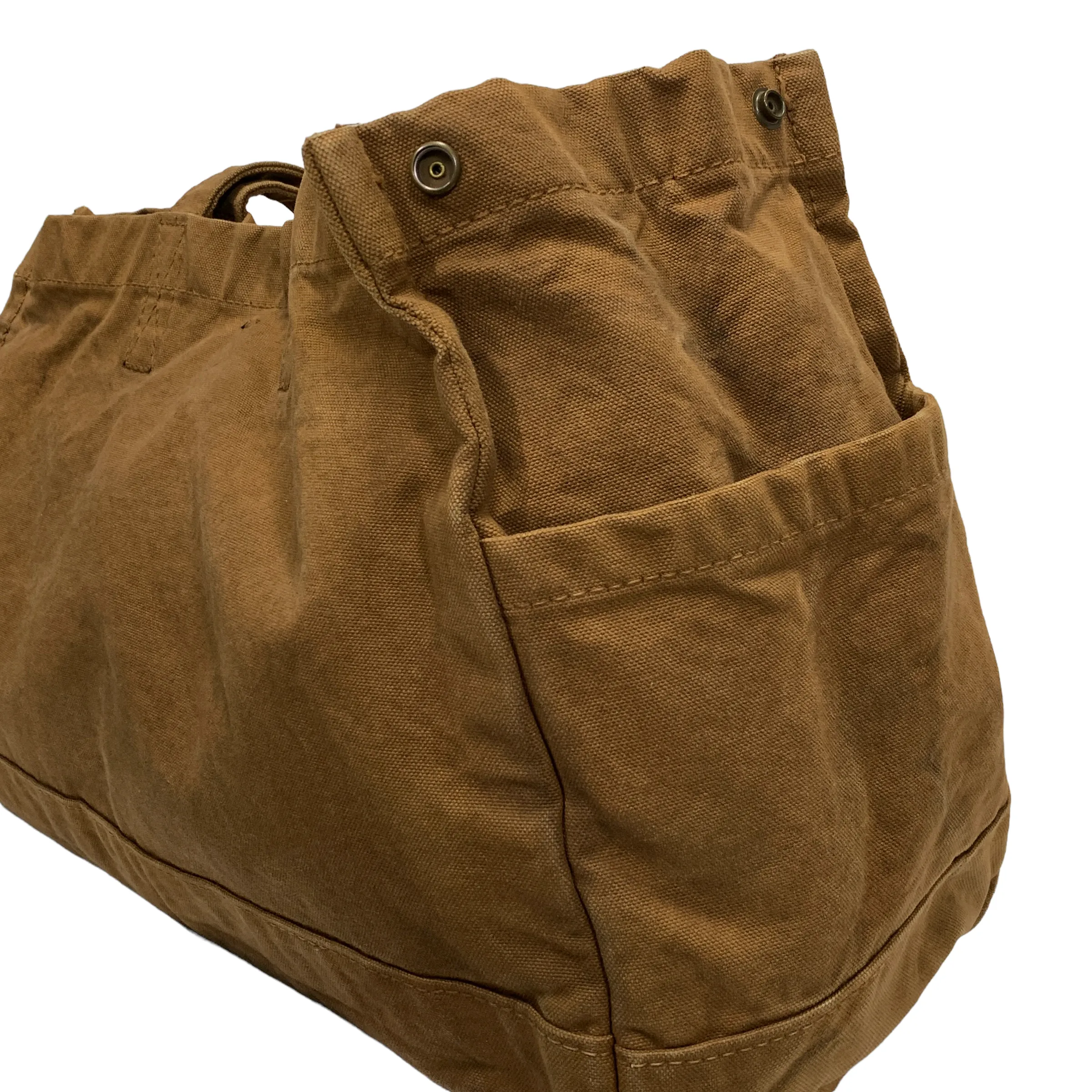 Kapital Canvas Duffle Bag Brown
