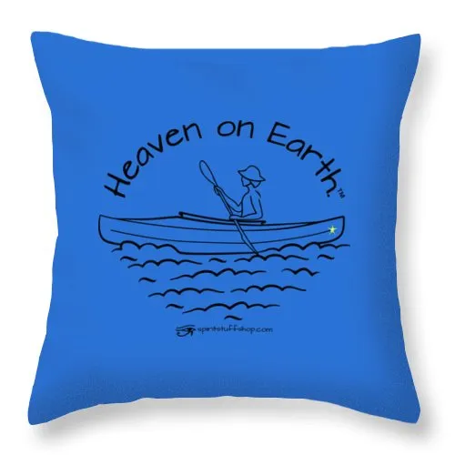 Kayaker Heaven On Earth - Throw Pillow