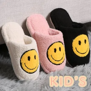 Kid's Happy Face Luxury Soft Slippers JCL4213K (pink)