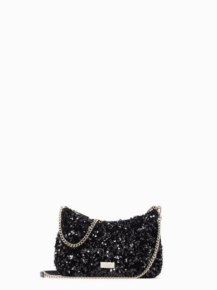 Kiki Sequin Fabric Convertible Crossbody