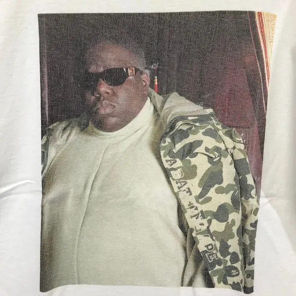 [L] A Bathing Ape Bape x Shawn Mortensen Notorious B.I.G. Biggie Photo Tee