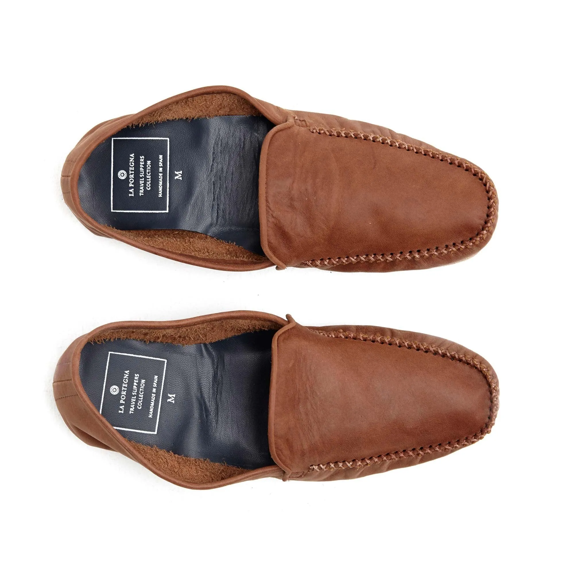 La Portegna Rodrigo Brown Skin Slipper