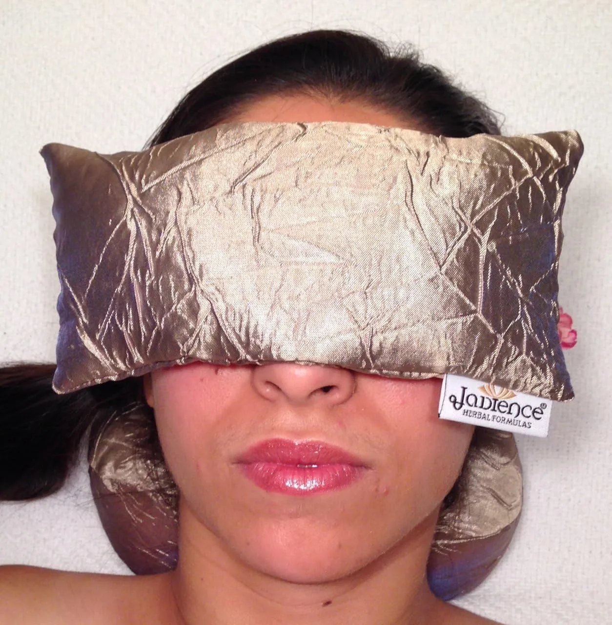Lavender Eye Mask - GOLD: Soothing Eye Pillow for Stress & Tired Eyes! | Perfect Yoga Eye Bag | Best Eye Mask for Migraines