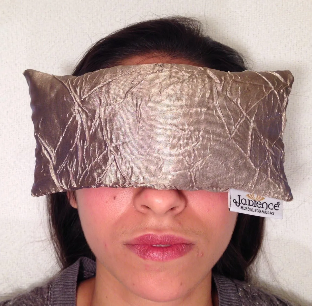 Lavender Eye Mask - GOLD: Soothing Eye Pillow for Stress & Tired Eyes! | Perfect Yoga Eye Bag | Best Eye Mask for Migraines