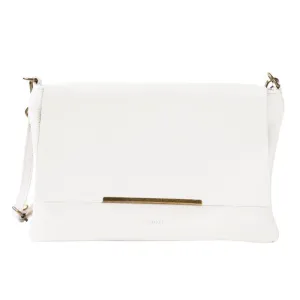 Leather Cross Body Bag / Cream
