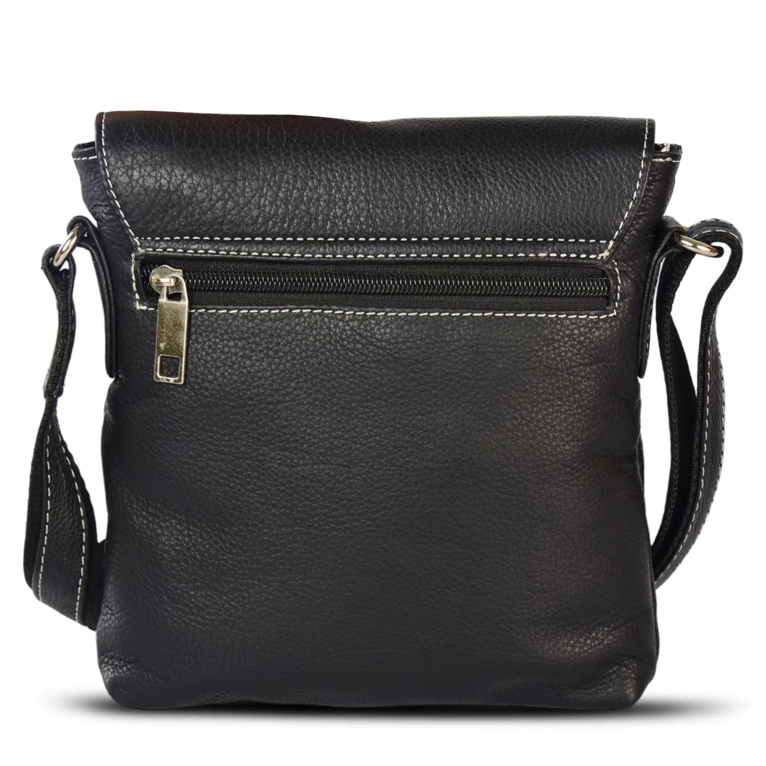 LEATHER SLING BAG 998908 (BLACK)