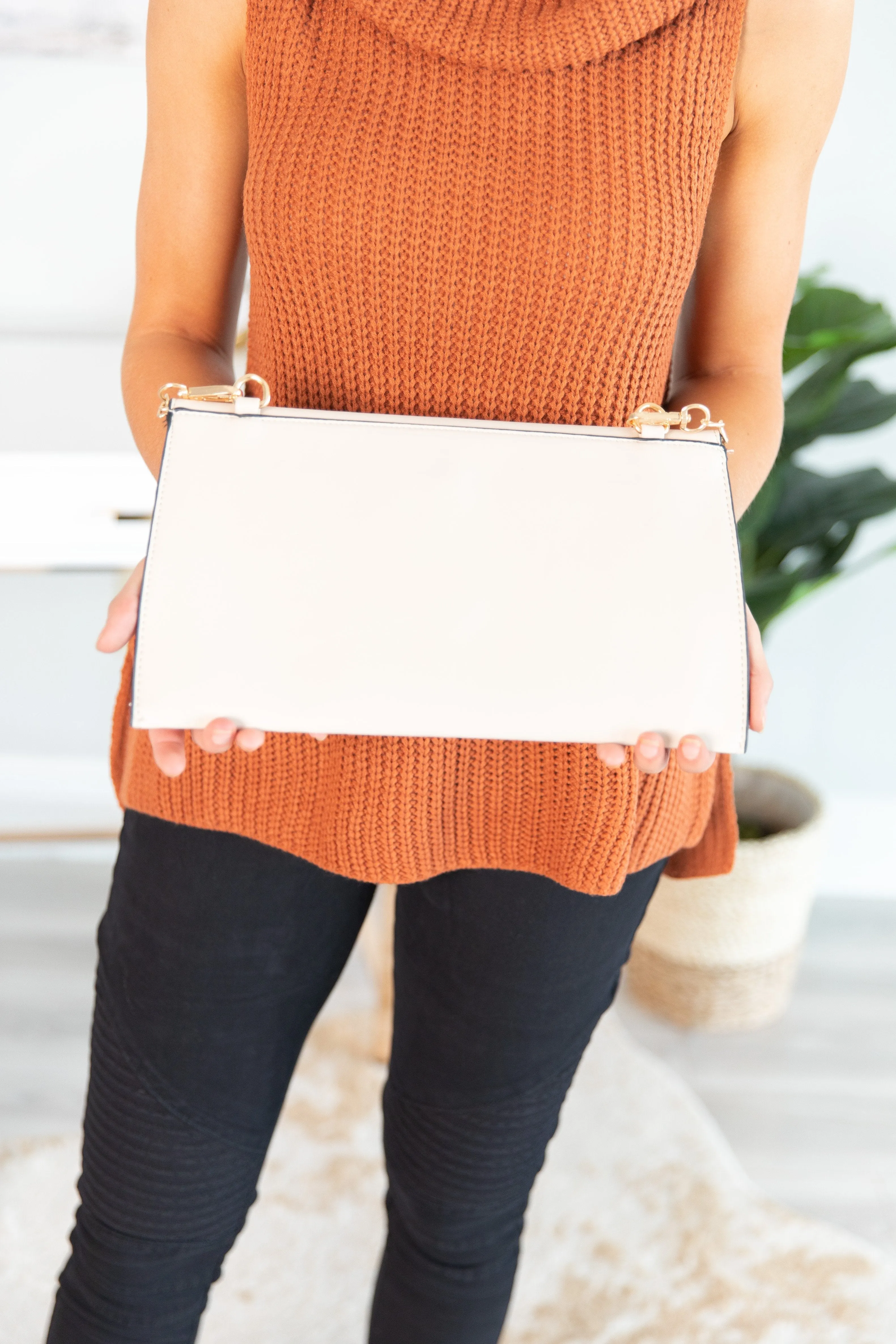 Let's Meet Ivory Envelope Purse