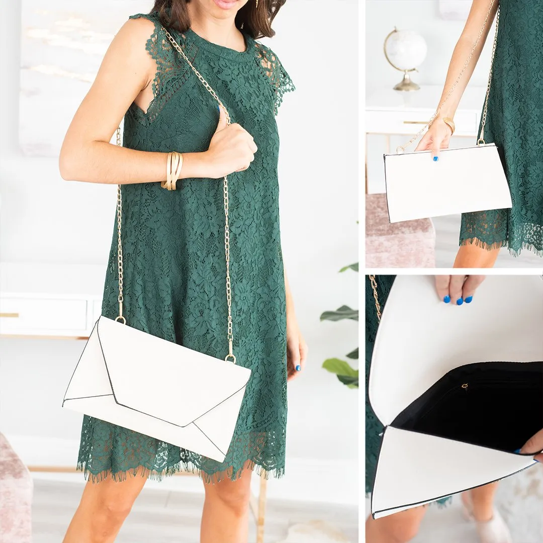 Let's Meet Ivory Envelope Purse