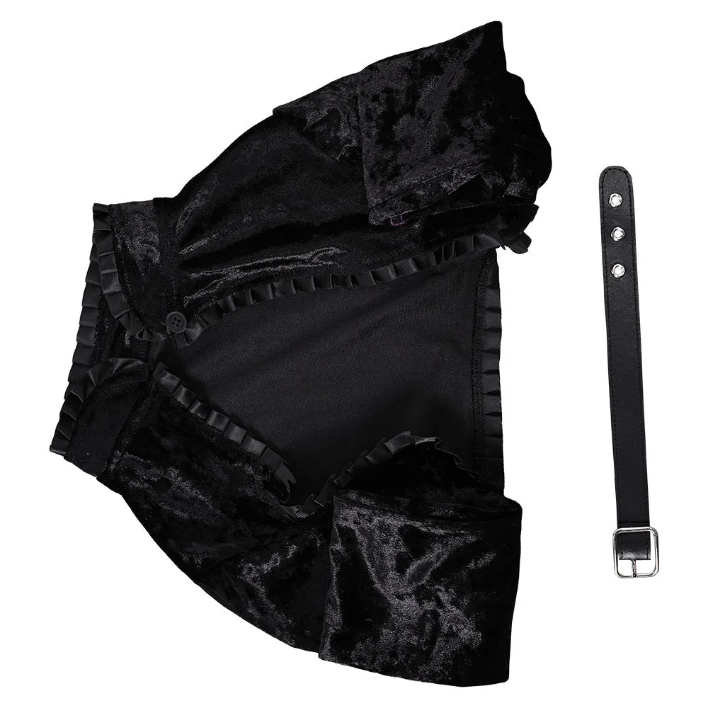 Lisa Frankenstein Lisa Velvet Crop Jacket Cosplay Costume Outfits Halloween Carnival Suit