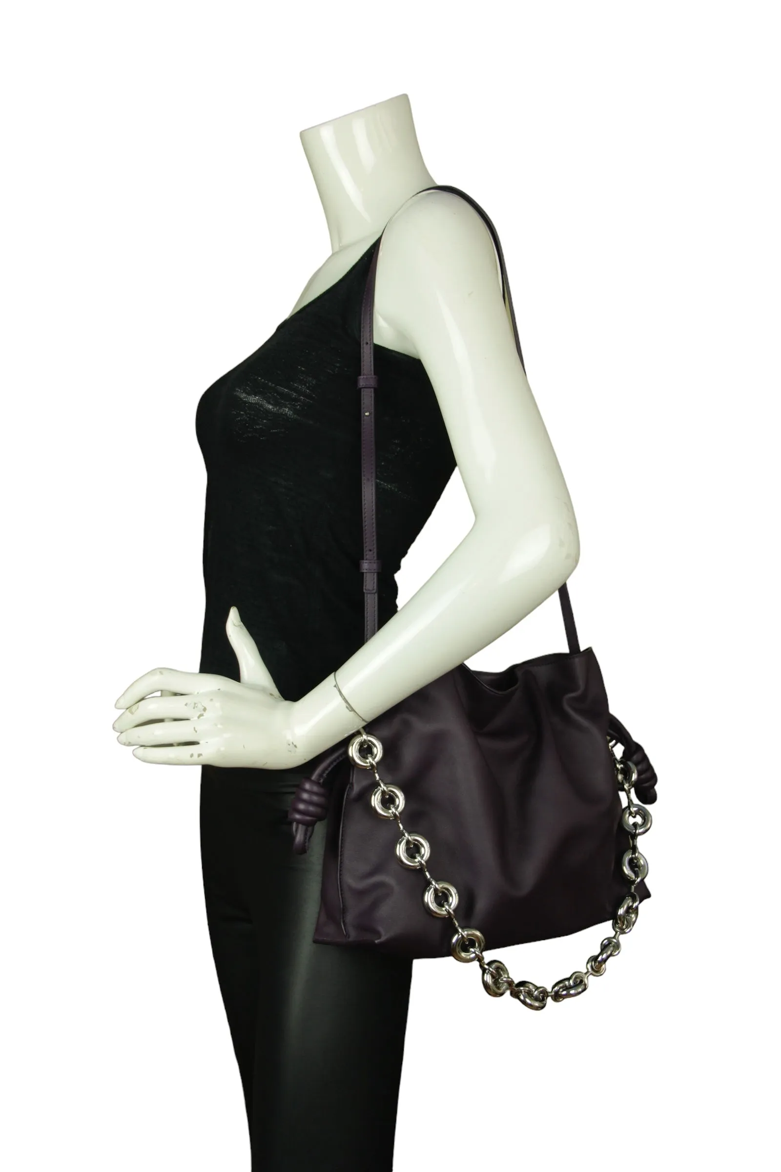 Loewe Rasin Calfskin Flamenco Bag w/ Donut Chain