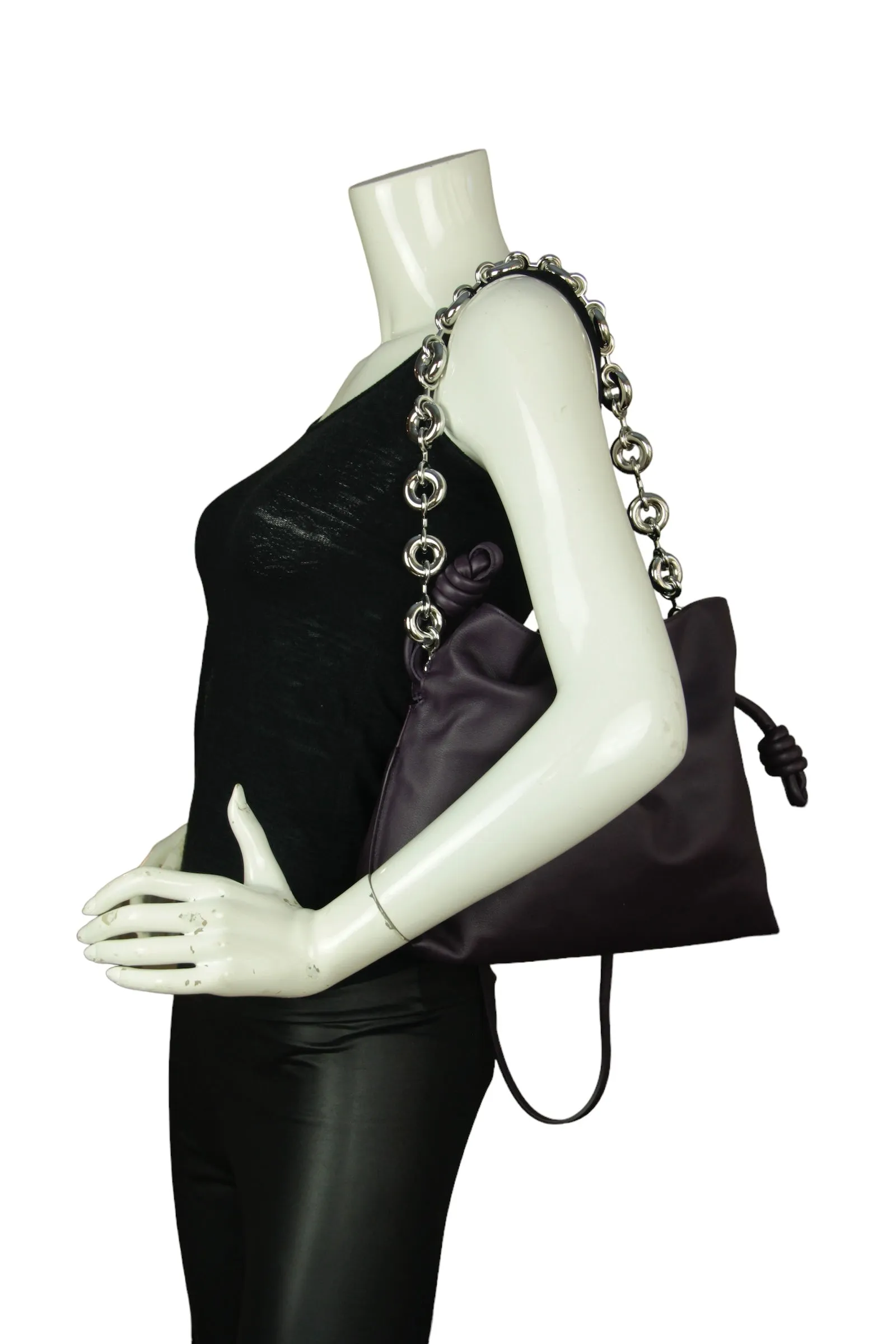 Loewe Rasin Calfskin Flamenco Bag w/ Donut Chain