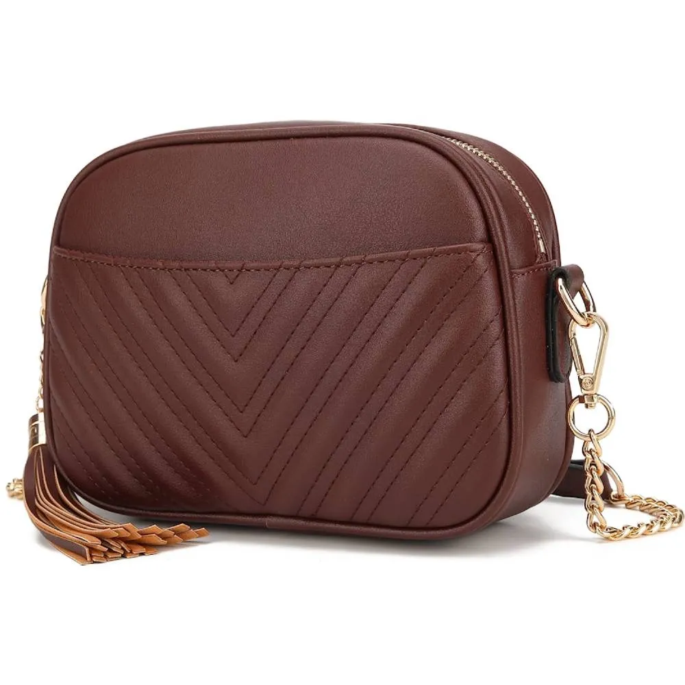 Lola Mae Quilted Crossbody Bag, Trendy Design Shoulder Purse | Multiple Colors