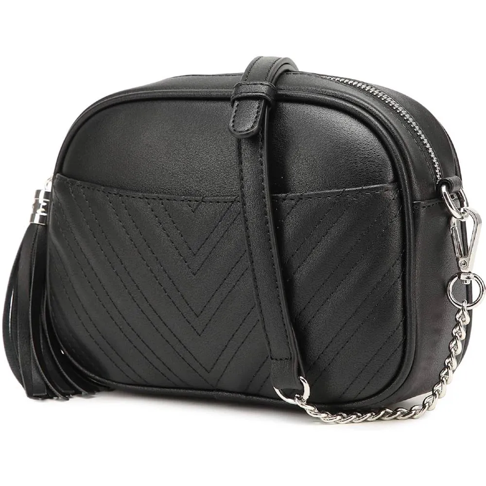 Lola Mae Quilted Crossbody Bag, Trendy Design Shoulder Purse | Multiple Colors