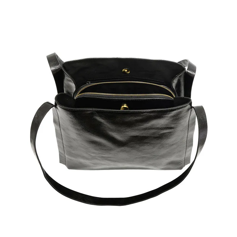 Lollie Medium Tote Bag in Black