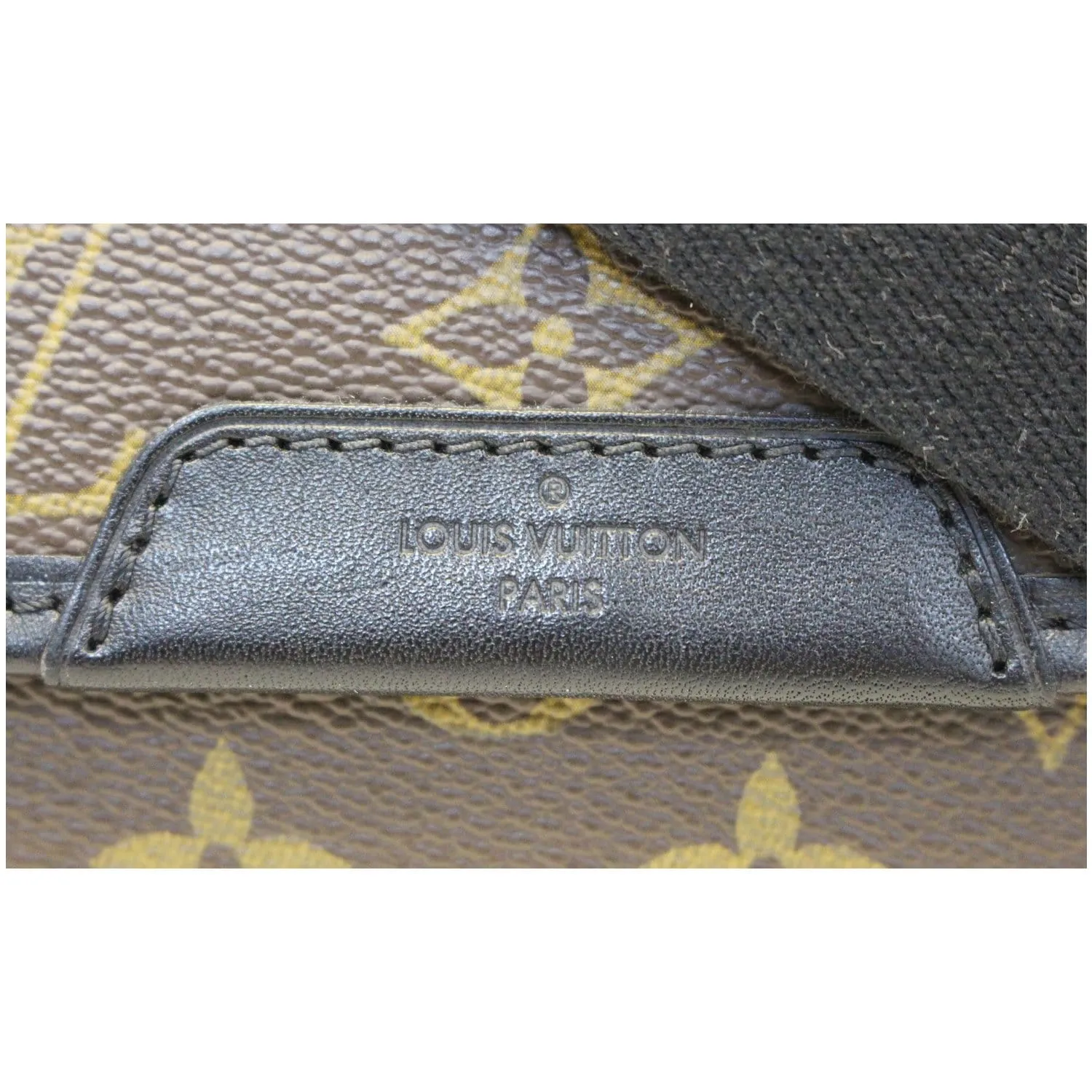 LOUIS VUITTON Bass GM Monogram Macassar Canvas Messenger Bag Brown