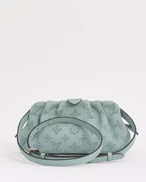 Louis Vuitton Blue Monogram Mahina Leather Scala Mini Pouch with Strap