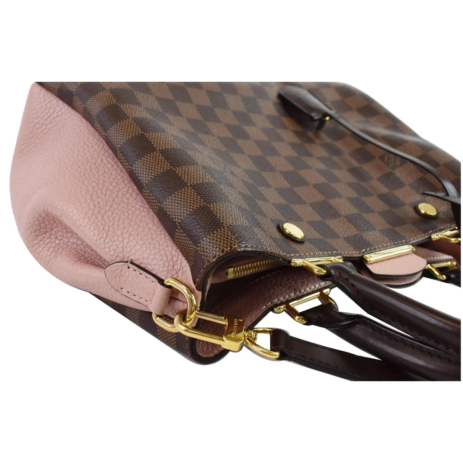 LOUIS VUITTON Brittany Damier Ebene Shoulder Bag Brown