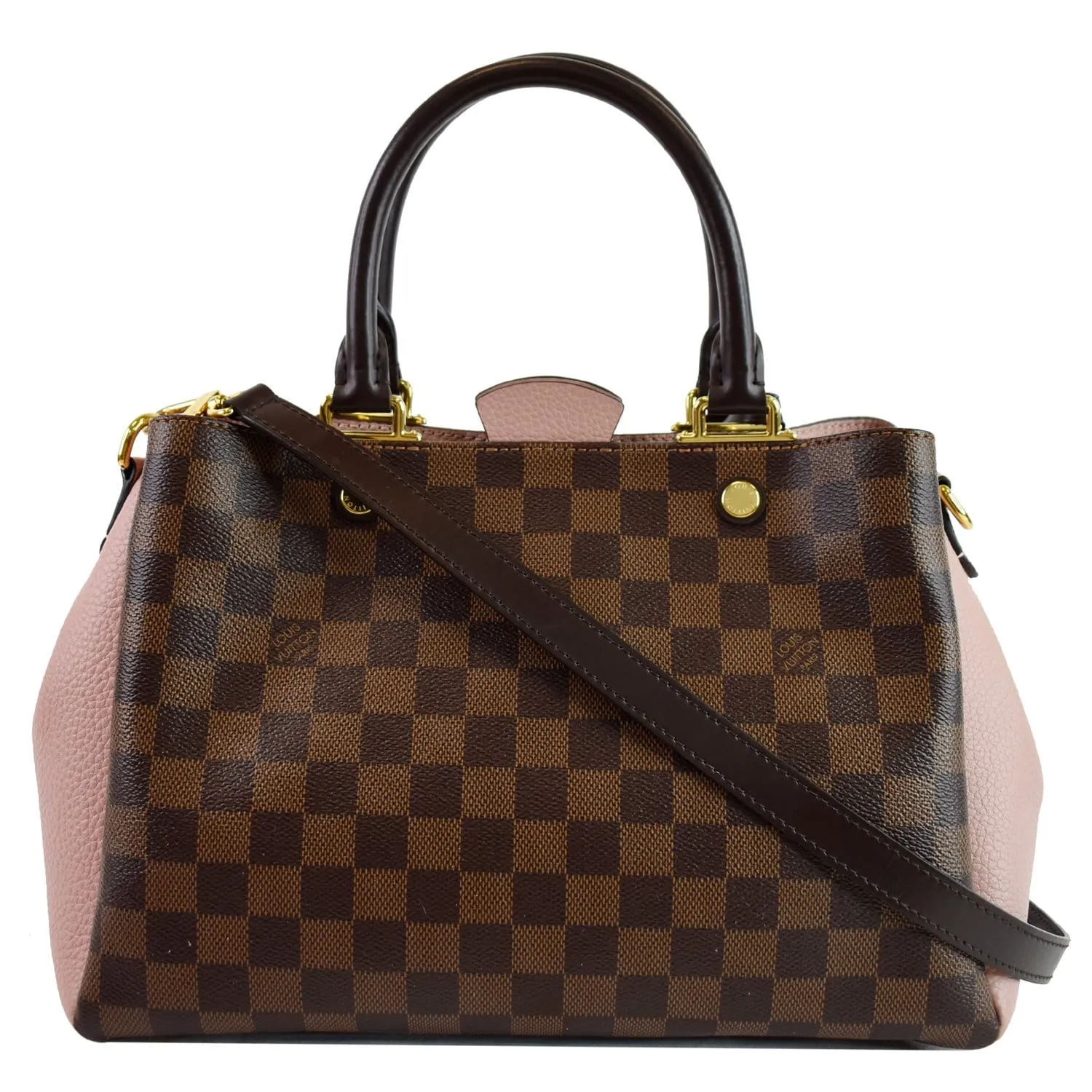 LOUIS VUITTON Brittany Damier Ebene Shoulder Bag Brown