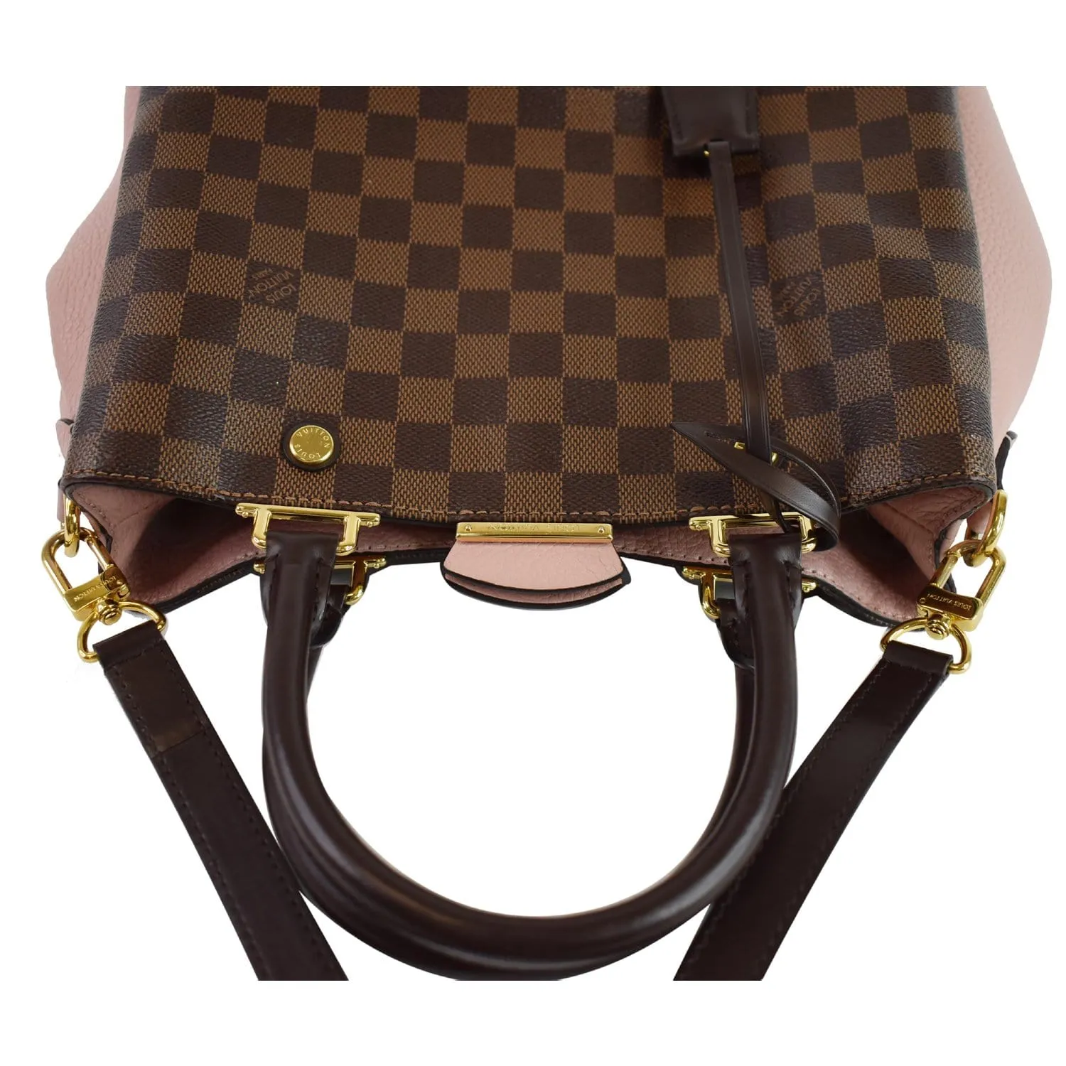 LOUIS VUITTON Brittany Damier Ebene Shoulder Bag Brown
