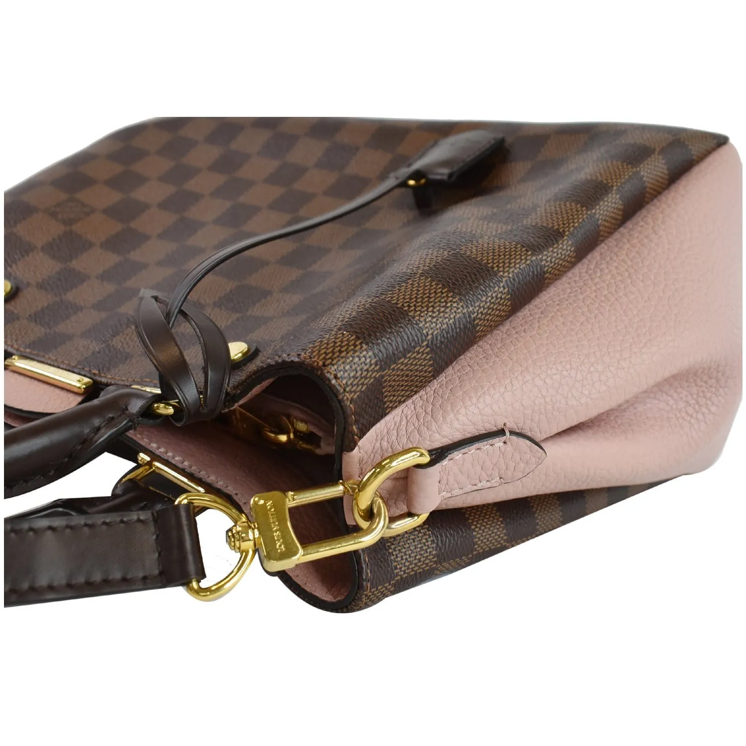 LOUIS VUITTON Brittany Damier Ebene Shoulder Bag Brown