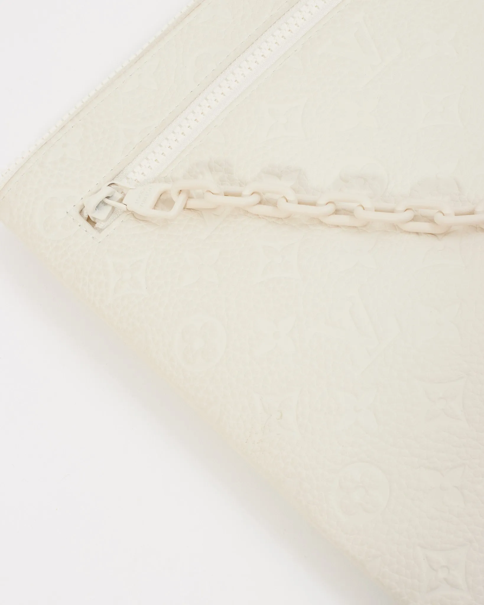 Louis Vuitton Cream Empreinte Leather Monogram Taurillon A4 Pouch