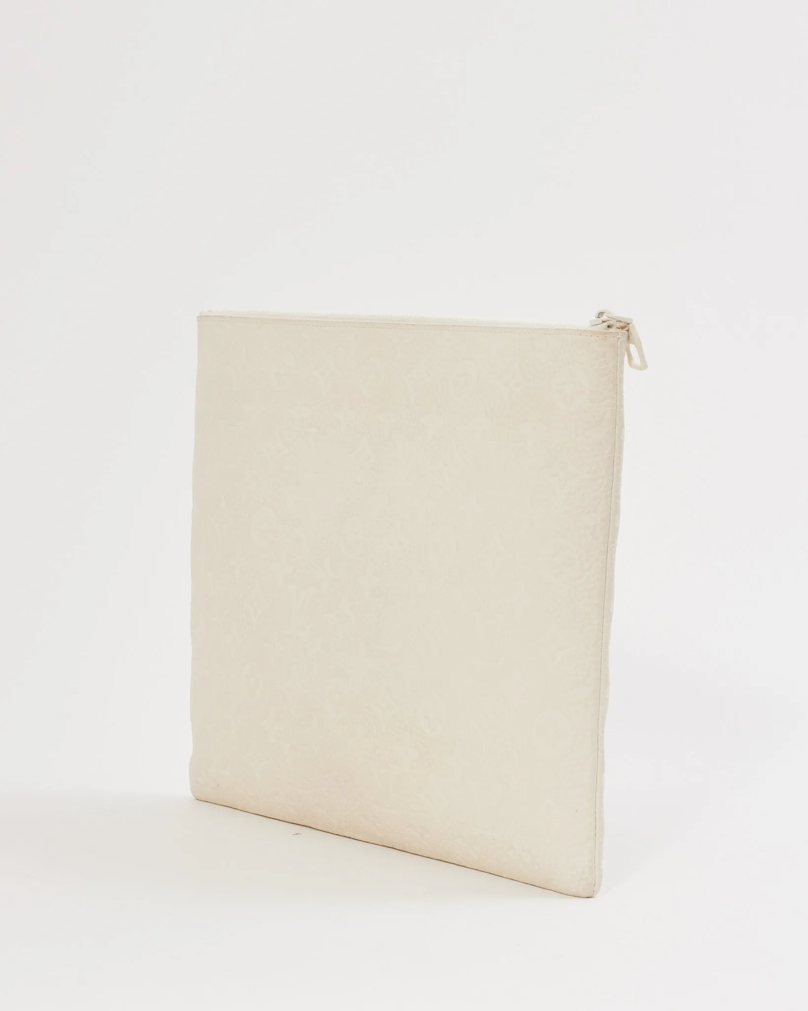 Louis Vuitton Cream Empreinte Leather Monogram Taurillon A4 Pouch