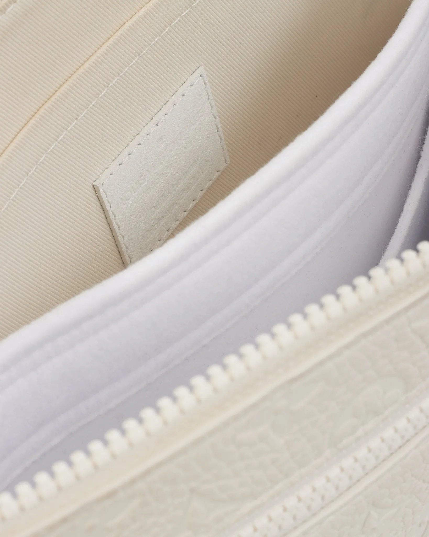 Louis Vuitton Cream Empreinte Leather Monogram Taurillon A4 Pouch