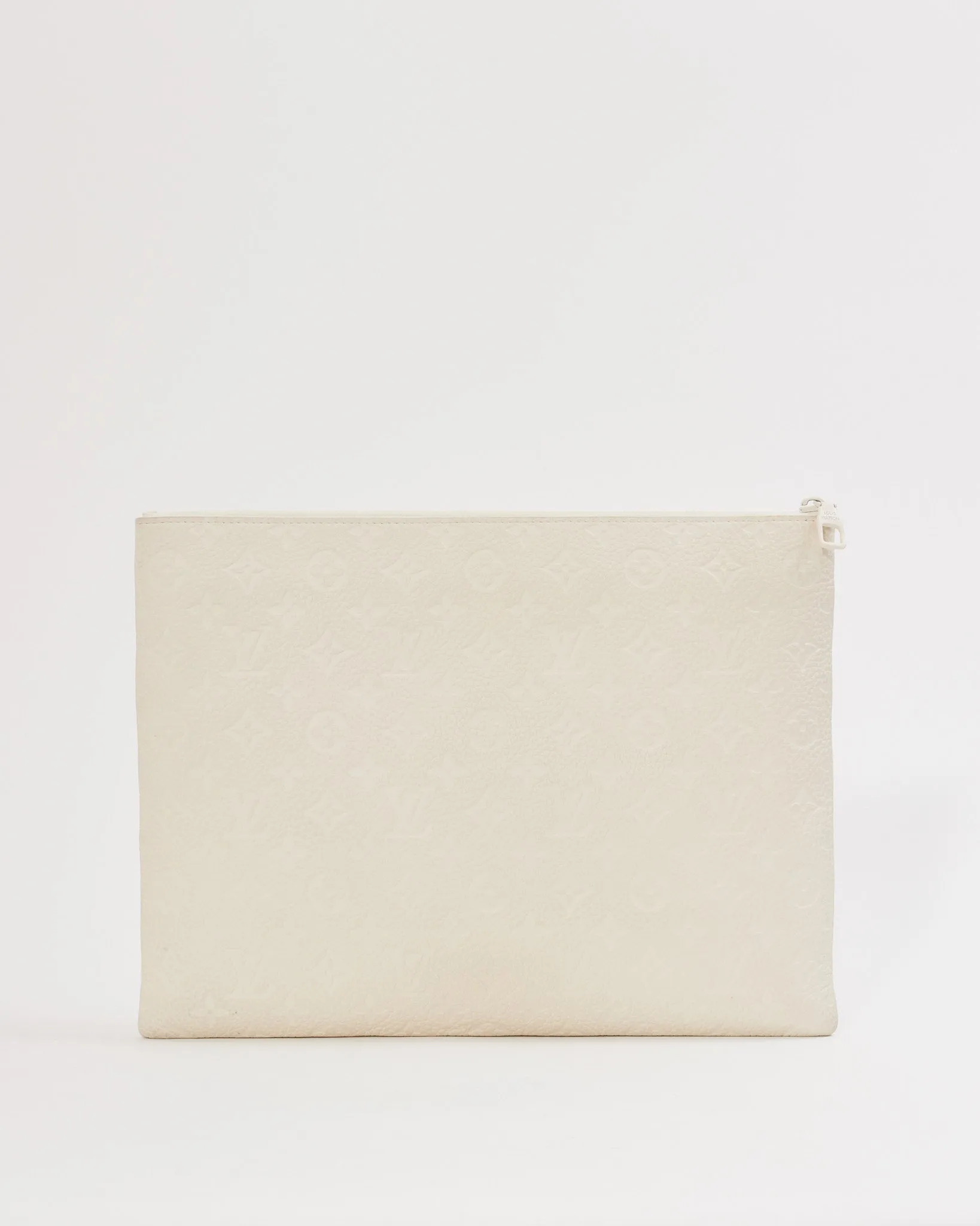 Louis Vuitton Cream Empreinte Leather Monogram Taurillon A4 Pouch