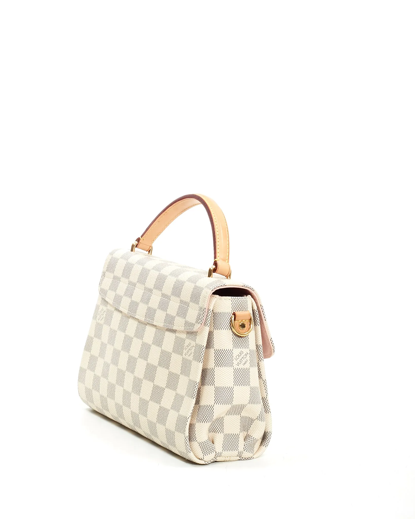 Louis Vuitton Damier Azur Canvas Croisette Bag w/ no tassle