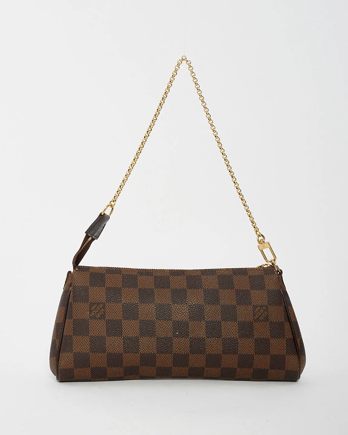 Louis Vuitton Damier Ebene Canvas Eva Clutch Bag