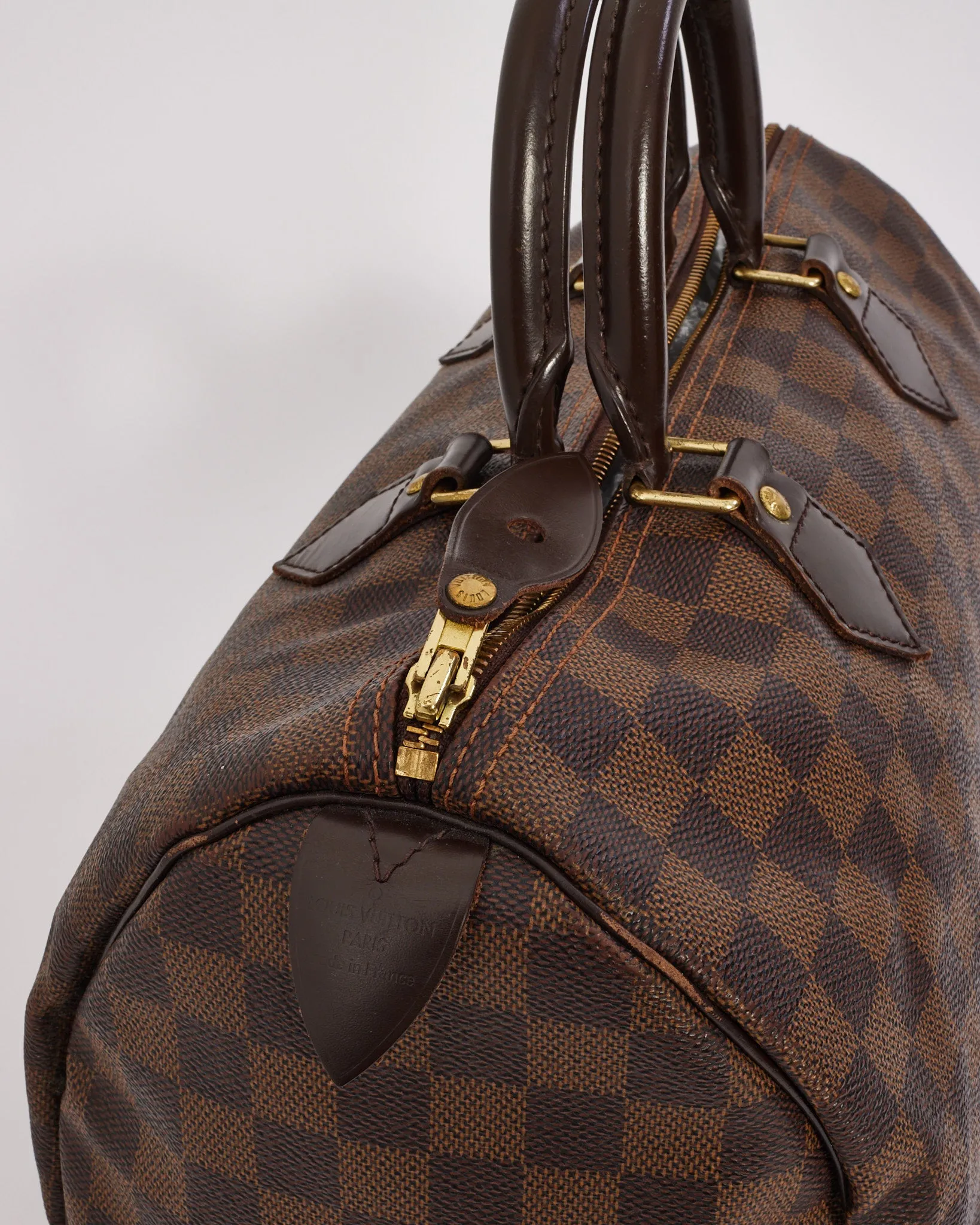 Louis Vuitton Damier Ebene Canvas Speedy Bag 35