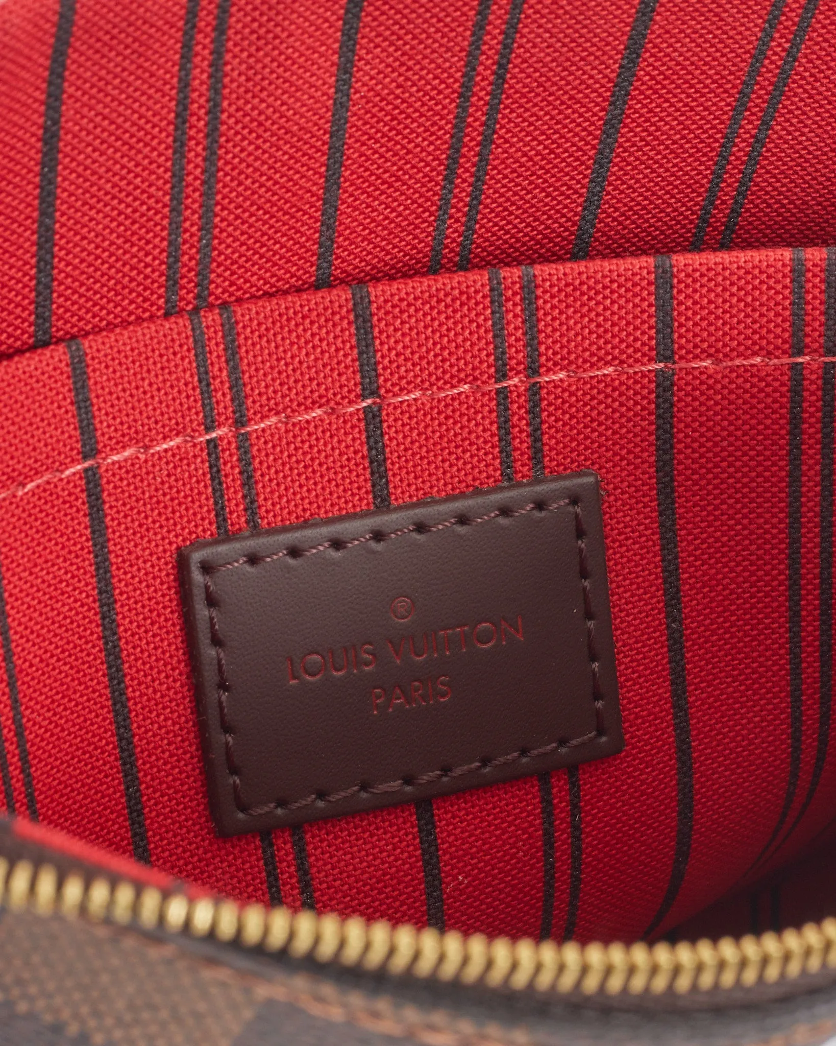 Louis Vuitton Damier Ebene Canvas Wristlet Pouch