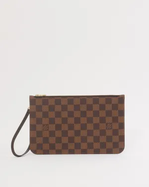 Louis Vuitton Damier Ebene Canvas Wristlet Pouch
