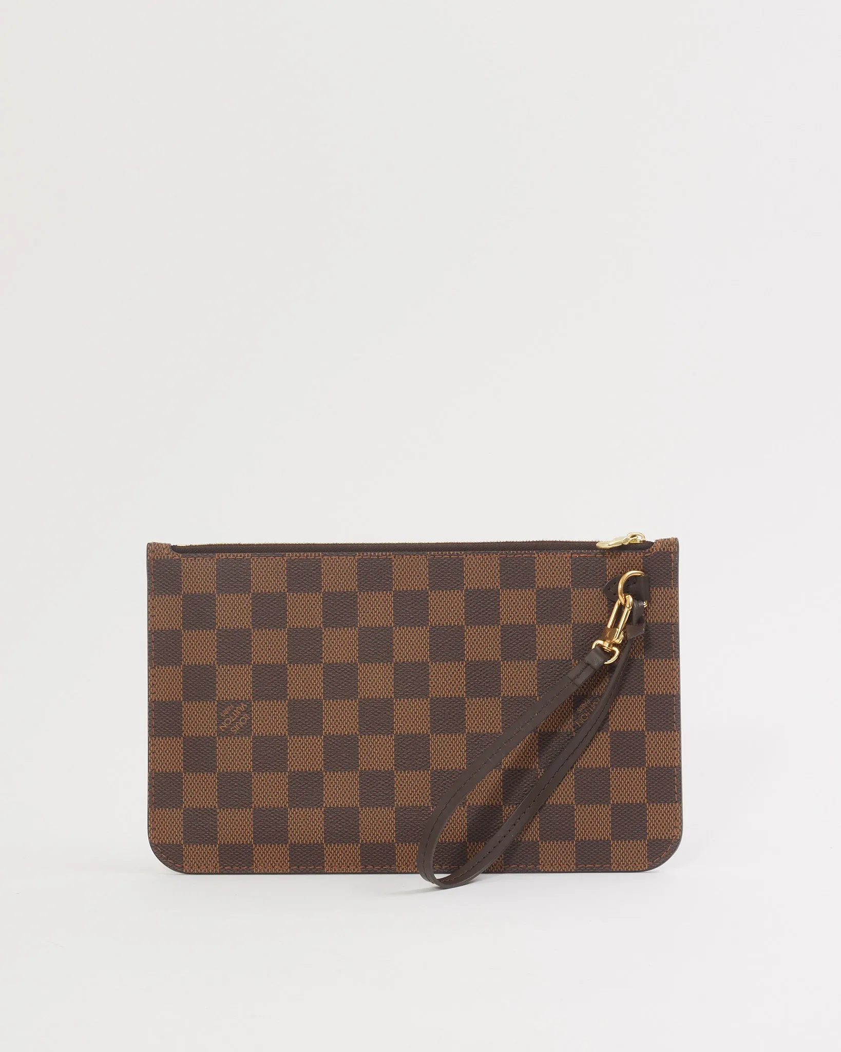Louis Vuitton Damier Ebene Canvas Wristlet Pouch