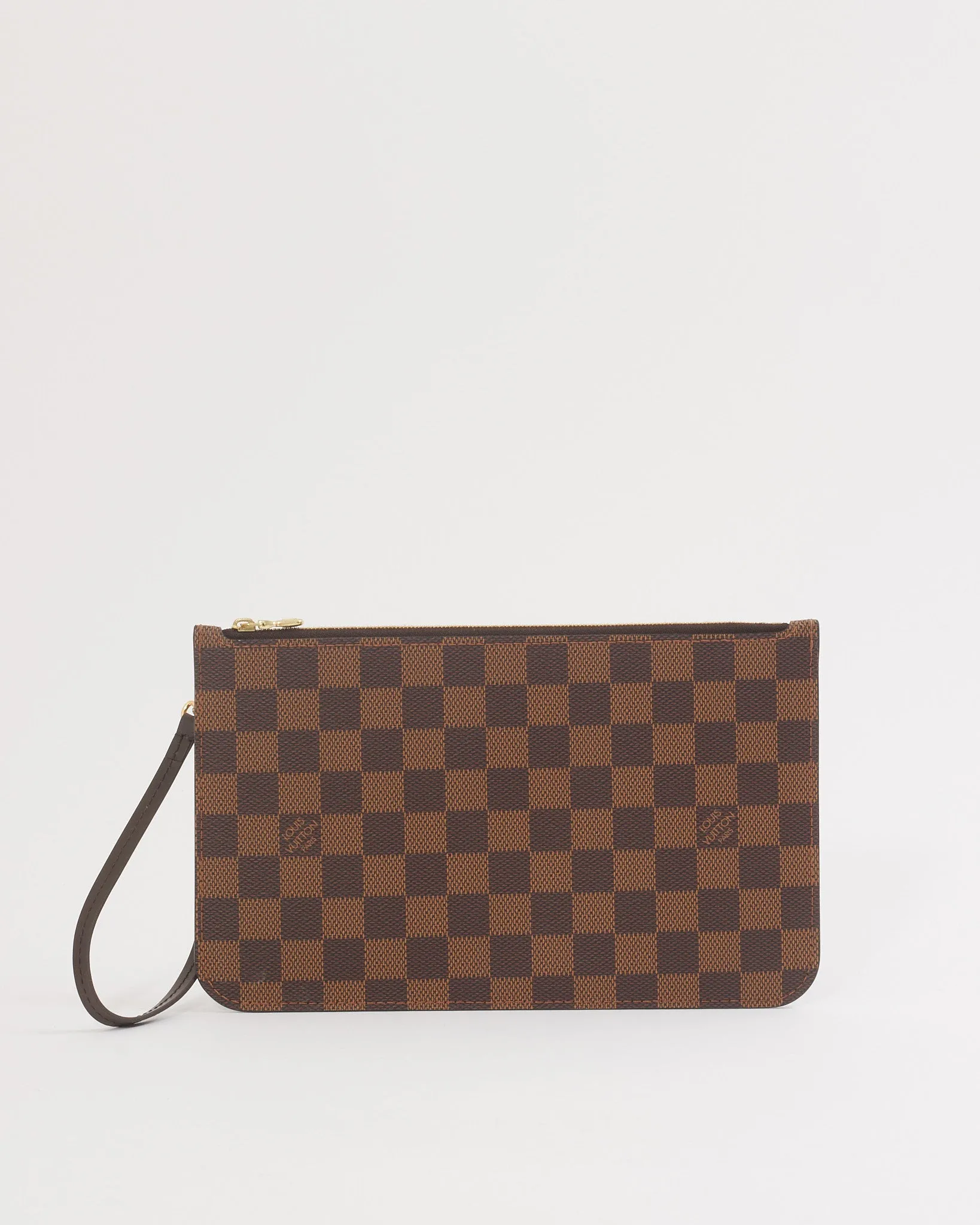 Louis Vuitton Damier Ebene Canvas Wristlet Pouch