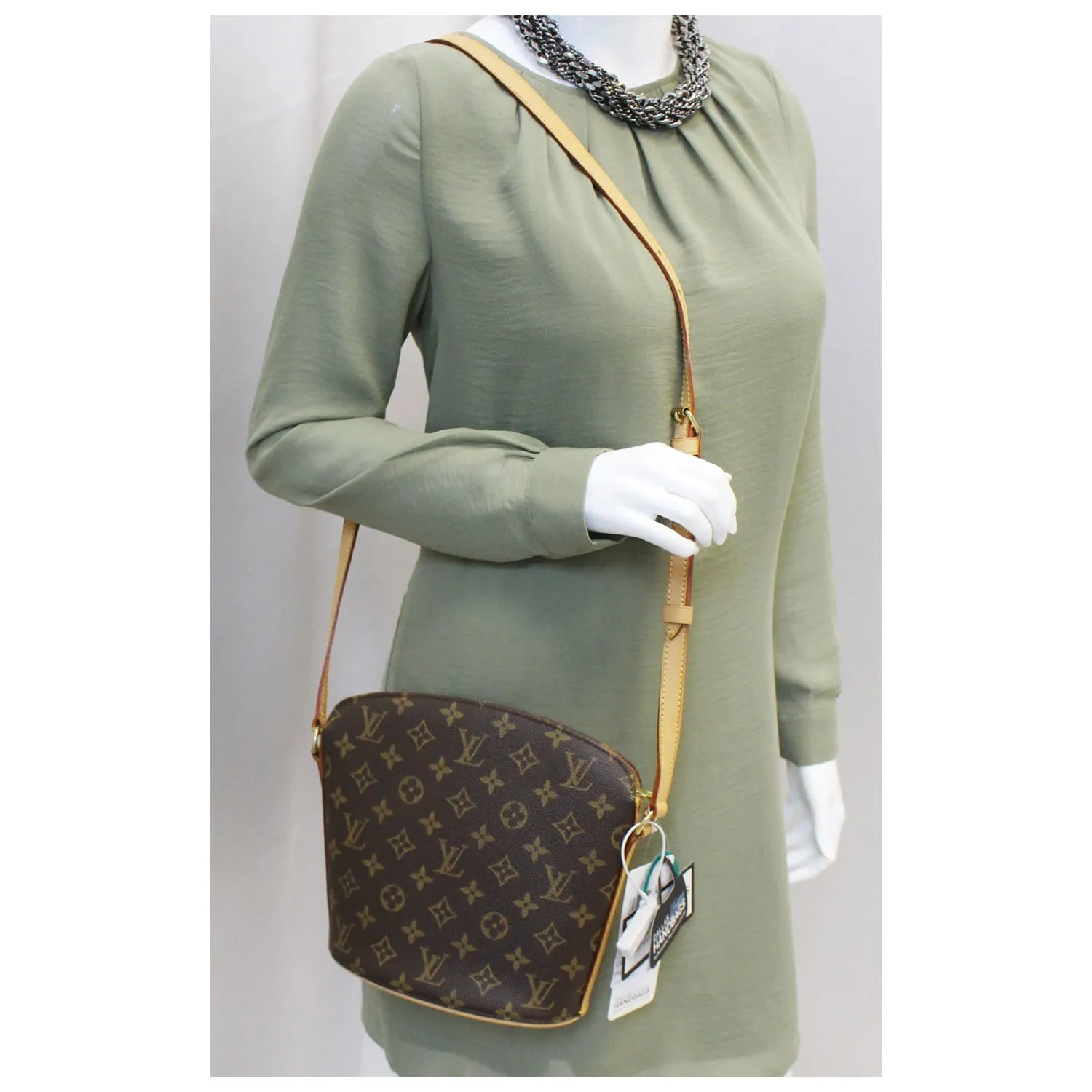 LOUIS VUITTON Drouot Monogram Canvas Shoulder Crossbody Bag