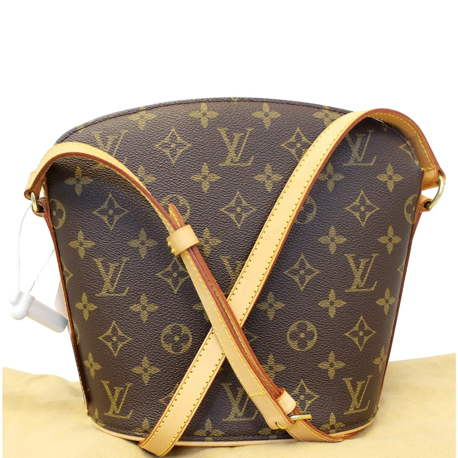 LOUIS VUITTON Drouot Monogram Canvas Shoulder Crossbody Bag