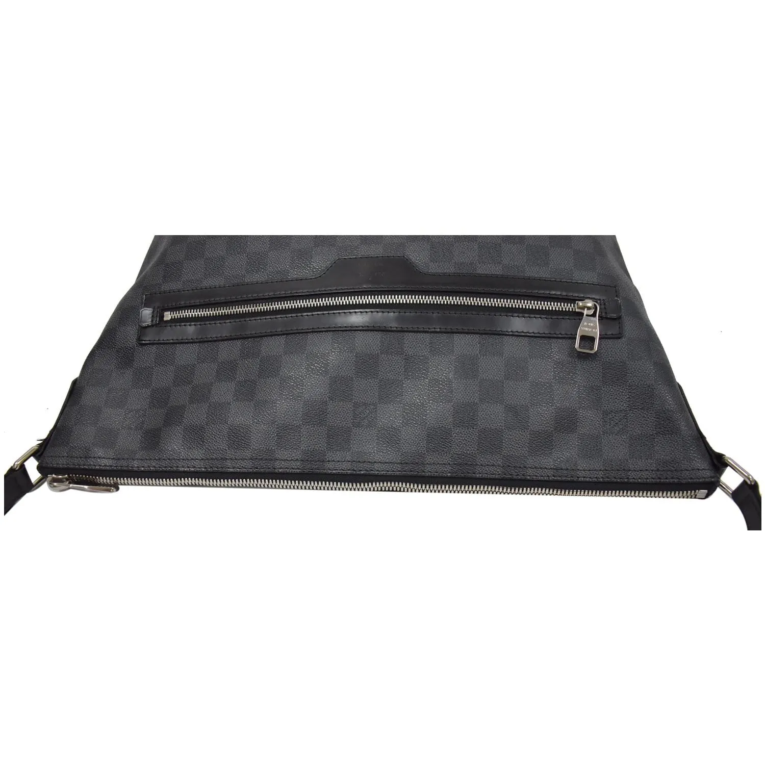 LOUIS VUITTON Mick GM Damier Graphite Messenger Crossbody Bag Black