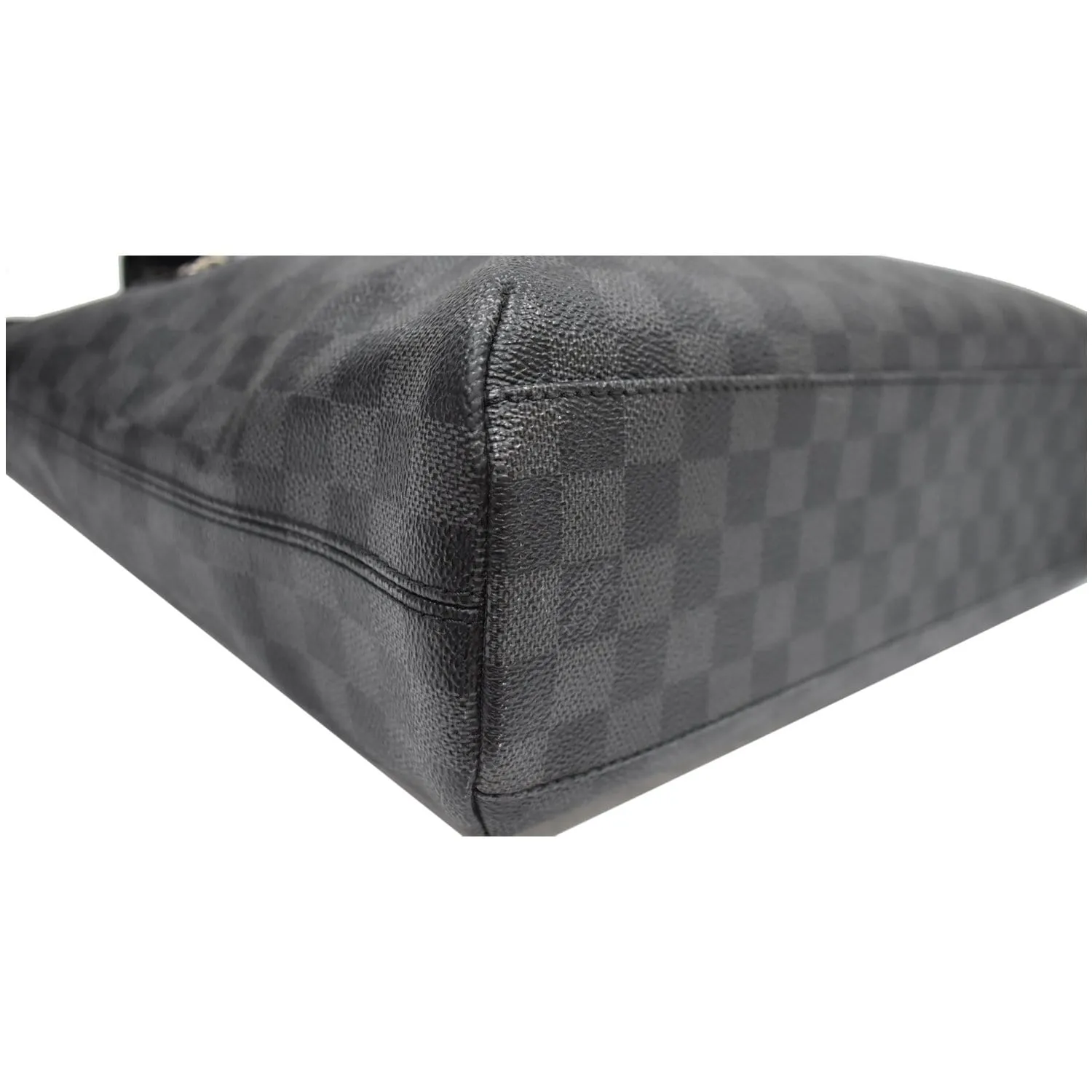 LOUIS VUITTON Mick GM Damier Graphite Messenger Crossbody Bag Black