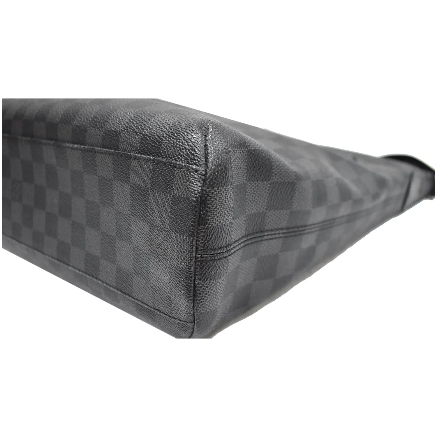LOUIS VUITTON Mick GM Damier Graphite Messenger Crossbody Bag Black