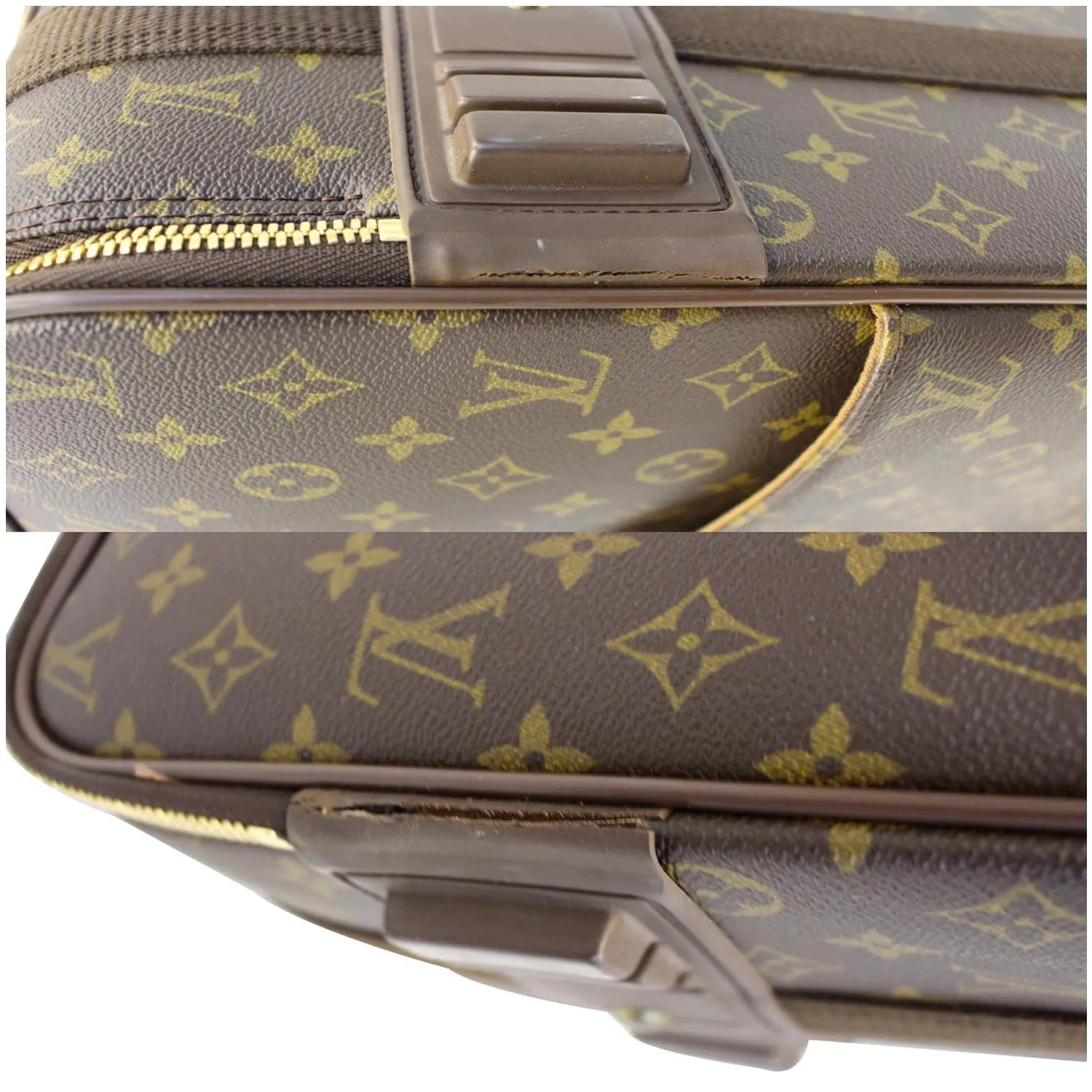 LOUIS VUITTON Pegase 55 Monogram Canvas Business Suitcase Travel Bag Brown - 15% OFF