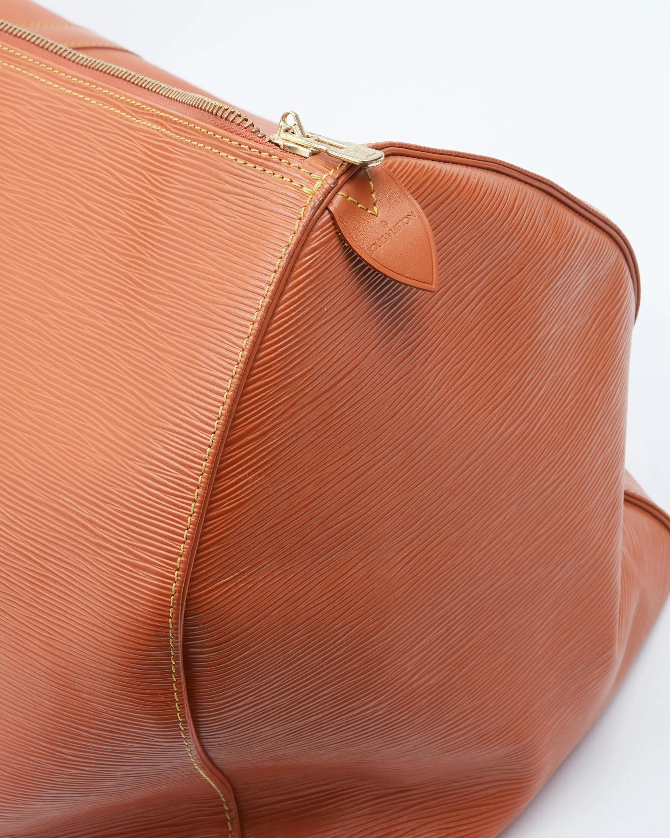 Louis Vuitton Tan Epi Leather Keepall 55 Travel Bag