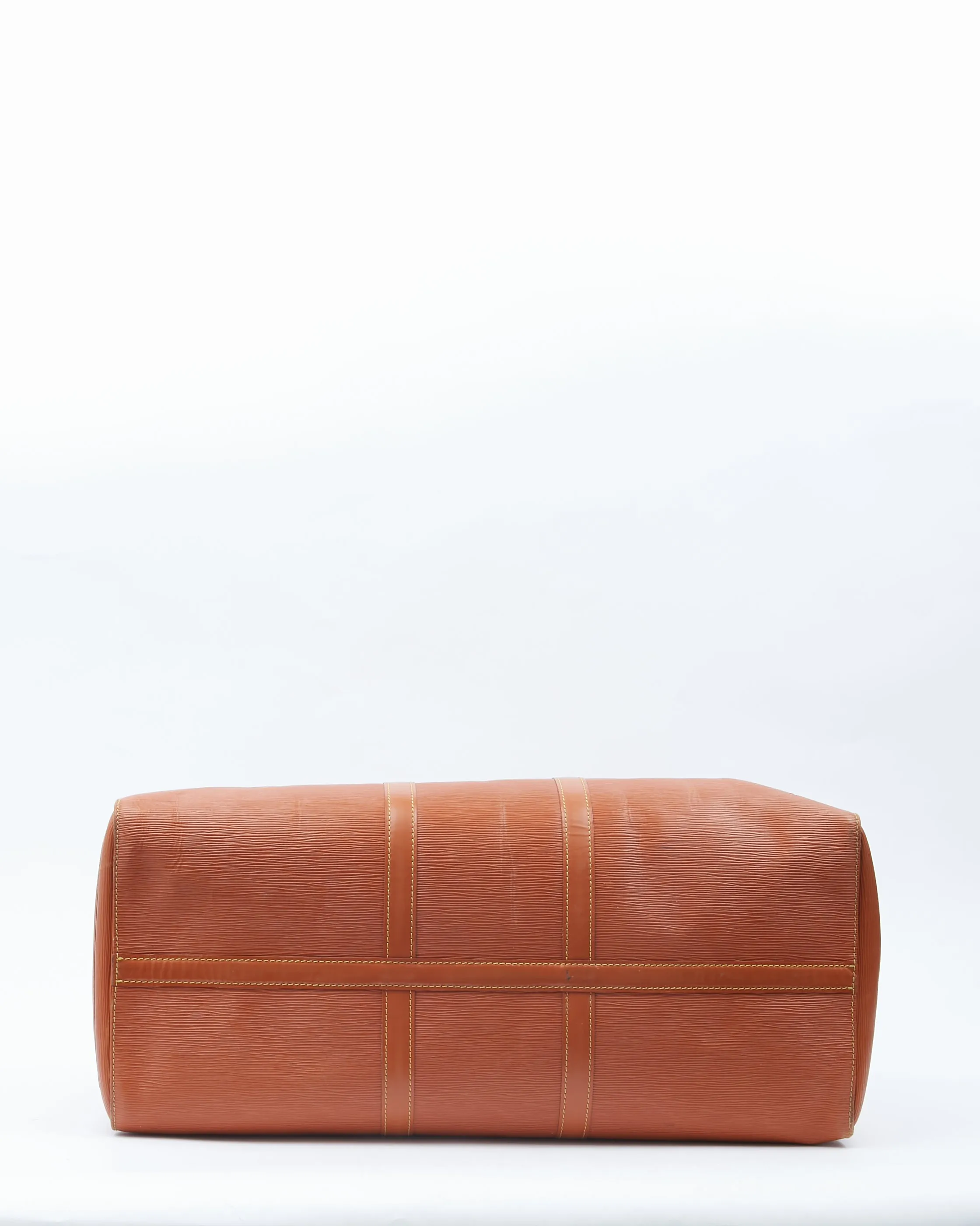Louis Vuitton Tan Epi Leather Keepall 55 Travel Bag