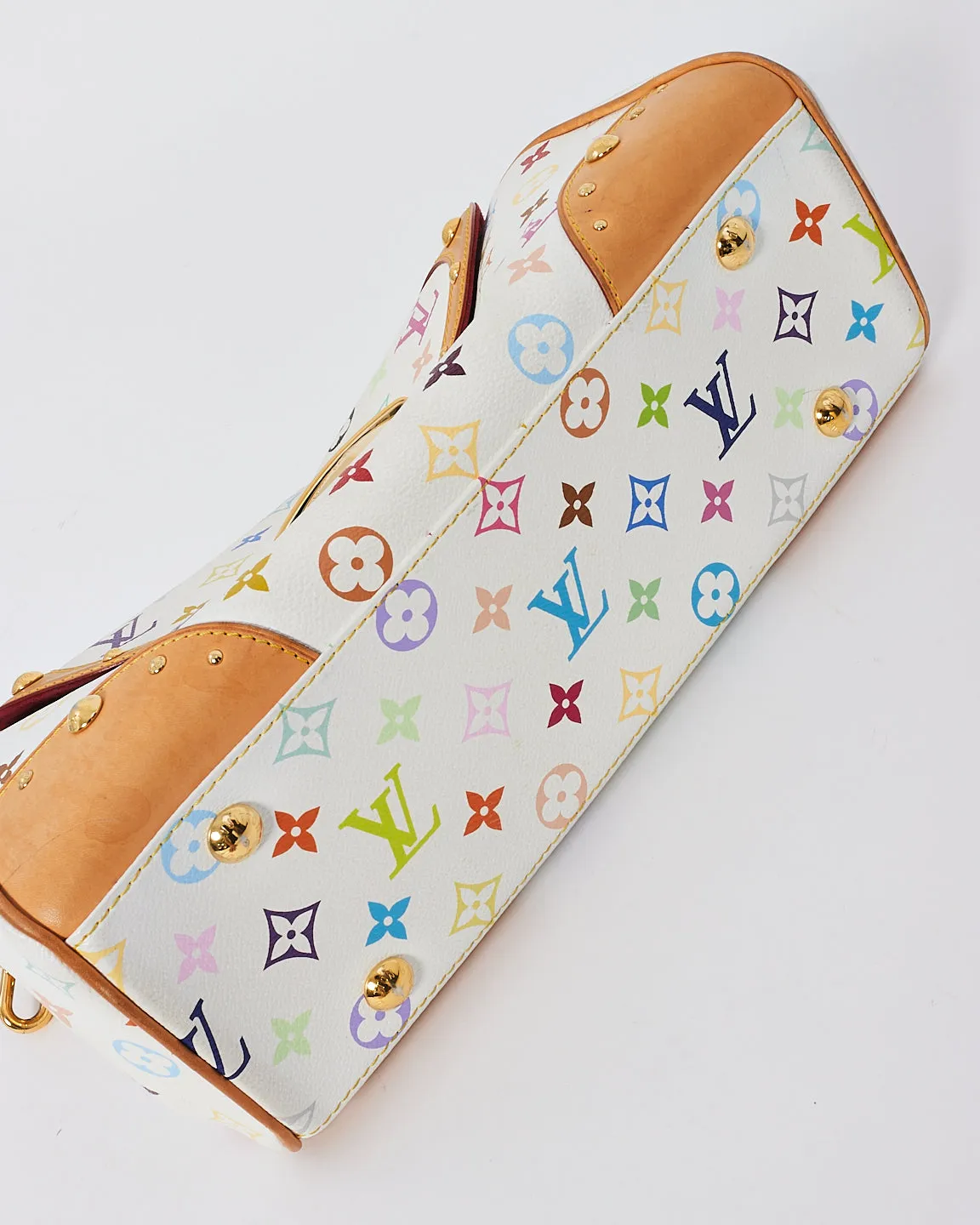 Louis Vuitton White Monogram Multi Murakami Canvas Beverly Shoulder Bag