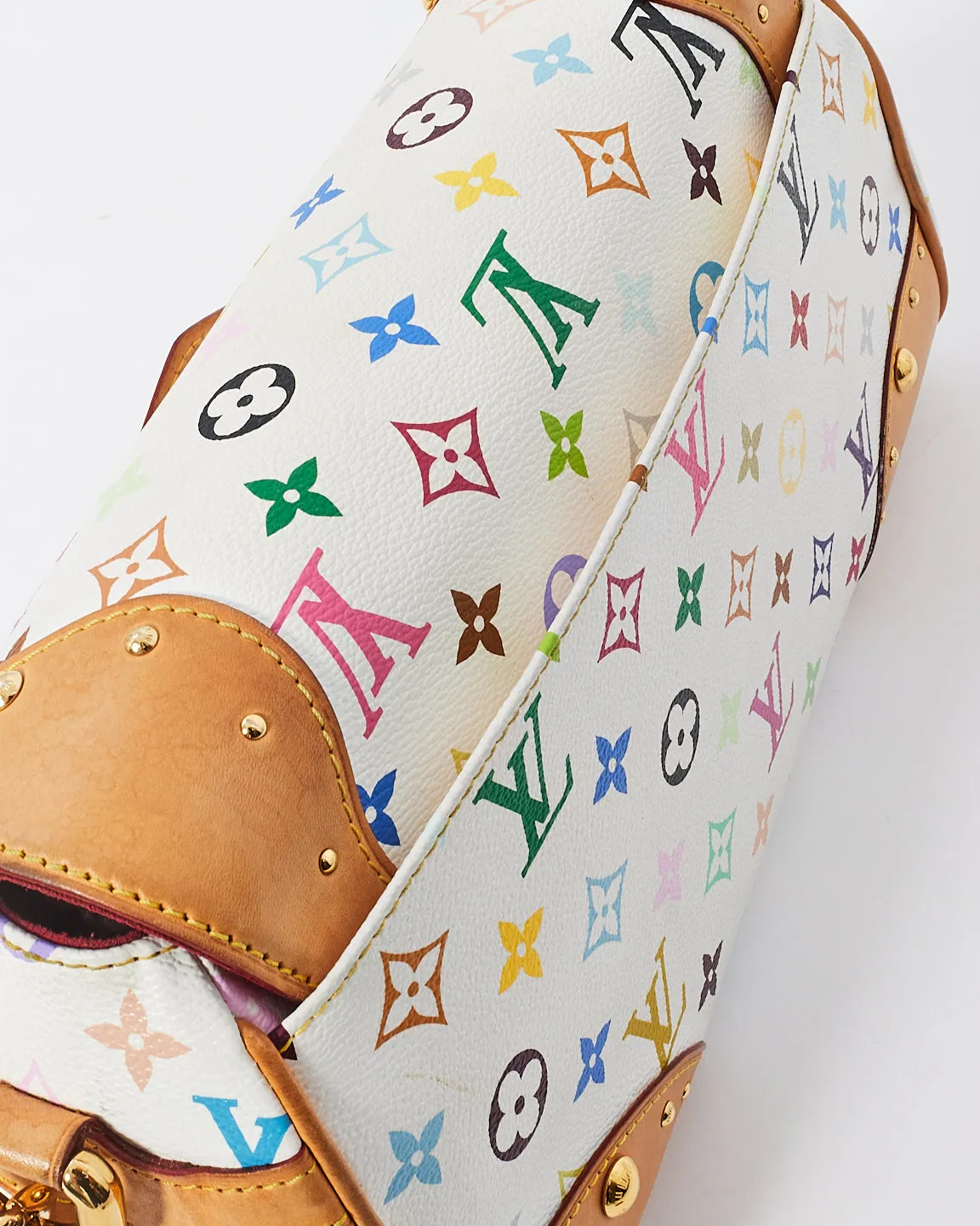 Louis Vuitton White Monogram Multi Murakami Canvas Beverly Shoulder Bag
